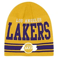 Youth Gold Los Angeles Lakers Retro Knit Beanie