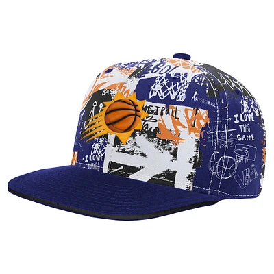 Youth Purple Phoenix Suns Street Hoop Snapback Hat