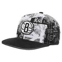 Youth Black Brooklyn Nets Street Hoop Snapback Hat