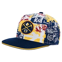 Youth Navy Denver Nuggets Street Hoop Snapback Hat