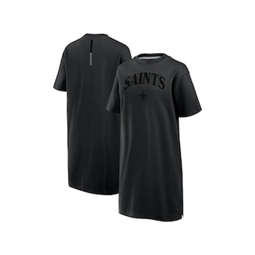 Women's Fanatics Black New Orleans Saints Elements Go Tri-Blend Dress