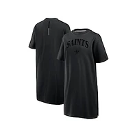 Women's Fanatics Black New Orleans Saints Elements Go Tri-Blend Dress