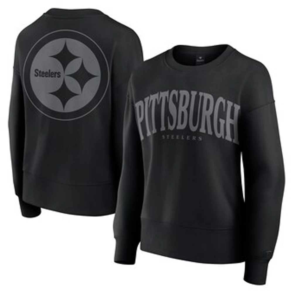 Women's Fanatics  Black Pittsburgh Steelers Elements Pullover Sweatshirt