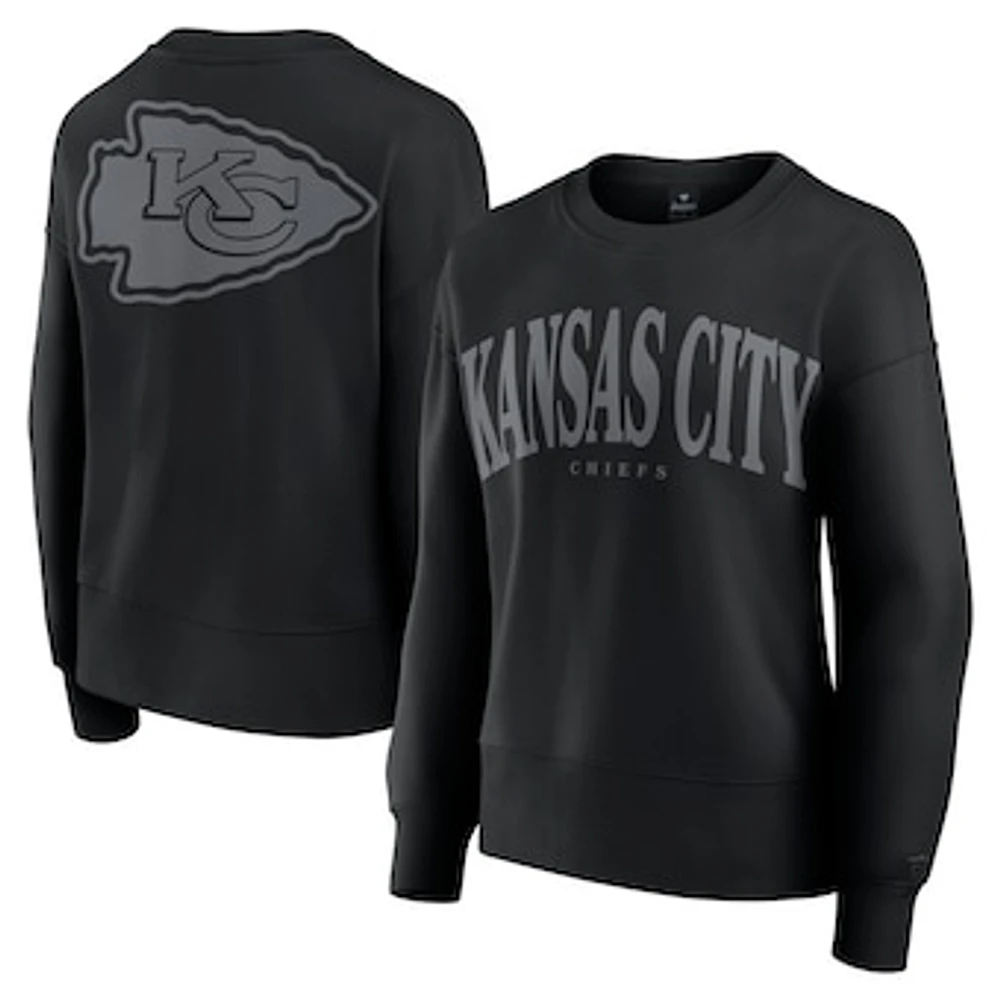 Women's Fanatics  Black Kansas City Chiefs Elements Pullover Sweatshirt