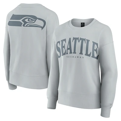 Women's Fanatics  Gray Seattle Seahawks Elements Pullover Sweatshirt