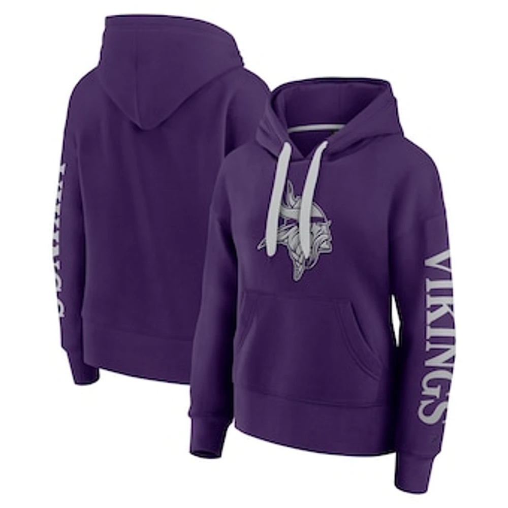 Women's Fanatics  Purple Minnesota Vikings Elements Next Pullover Hoodie