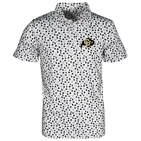 Toddler Garb White Colorado Buffaloes Earnest Allover Print Polo