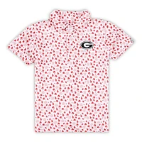 Toddler Garb White Georgia Bulldogs Earnest Allover Print Polo