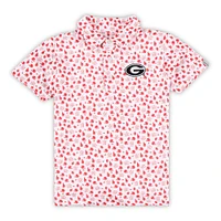 Toddler Garb White Georgia Bulldogs Earnest Allover Print Polo