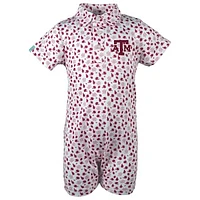 Infant Garb White Texas A&M Aggies Earnest Polo Romper