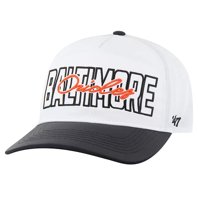 Men's '47 White Baltimore Orioles Lineman Hitch Adjustable Hat