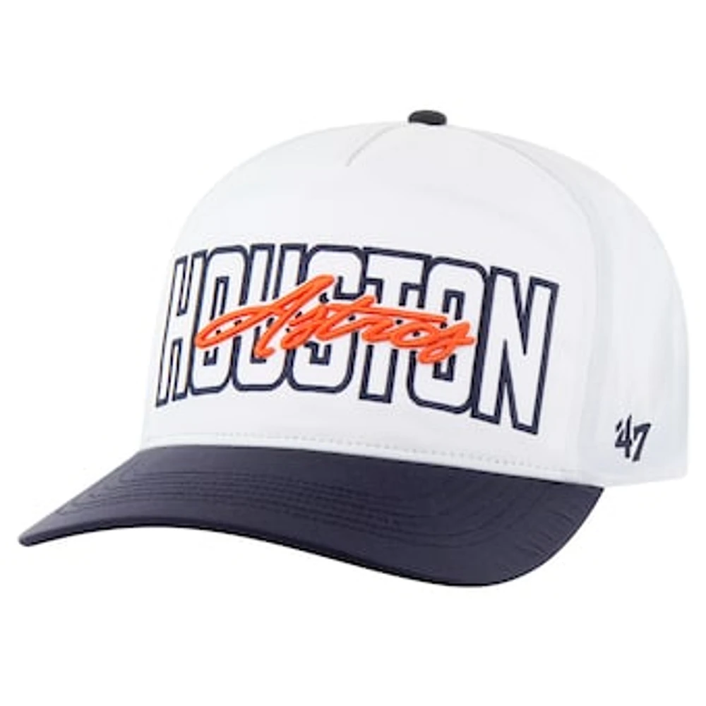 Men's '47 White Houston Astros Lineman Hitch Adjustable Hat