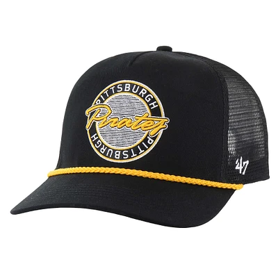 Men's '47 Black Pittsburgh Pirates Promenade Hitch Adjustable Hat