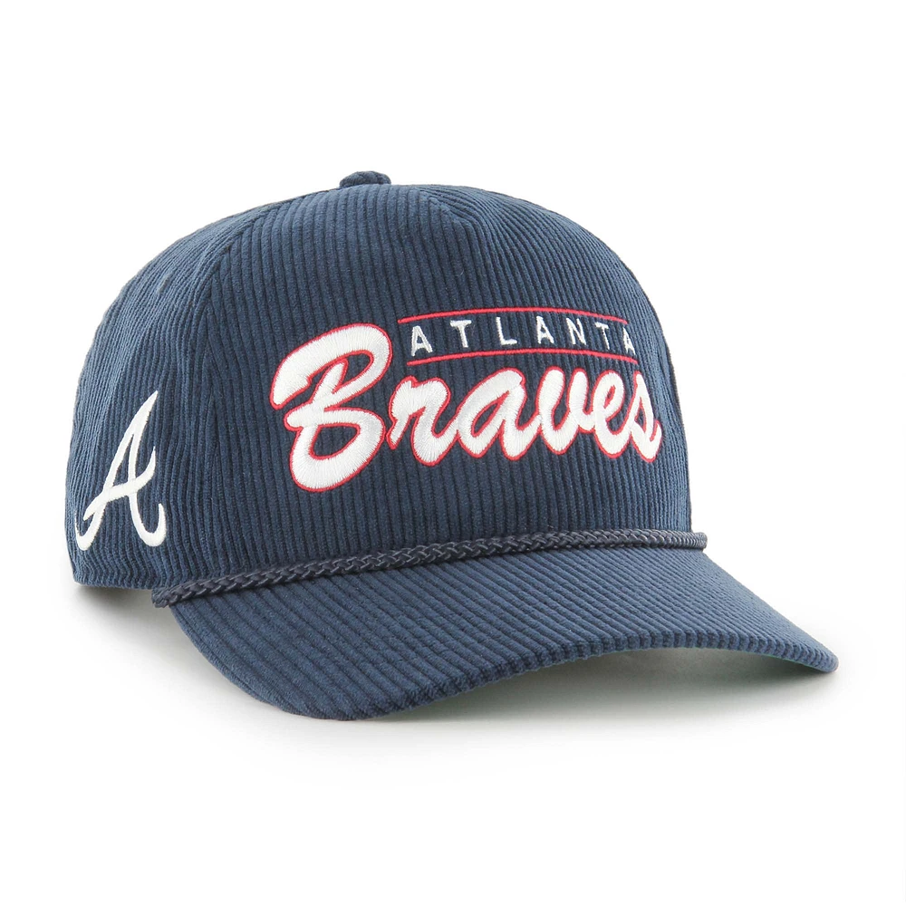 Men's '47 Navy Atlanta Braves Corduroy Hitch Adjustable Hat