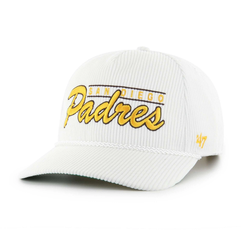 Men's '47 White San Diego Padres Corduroy Hitch Adjustable Hat