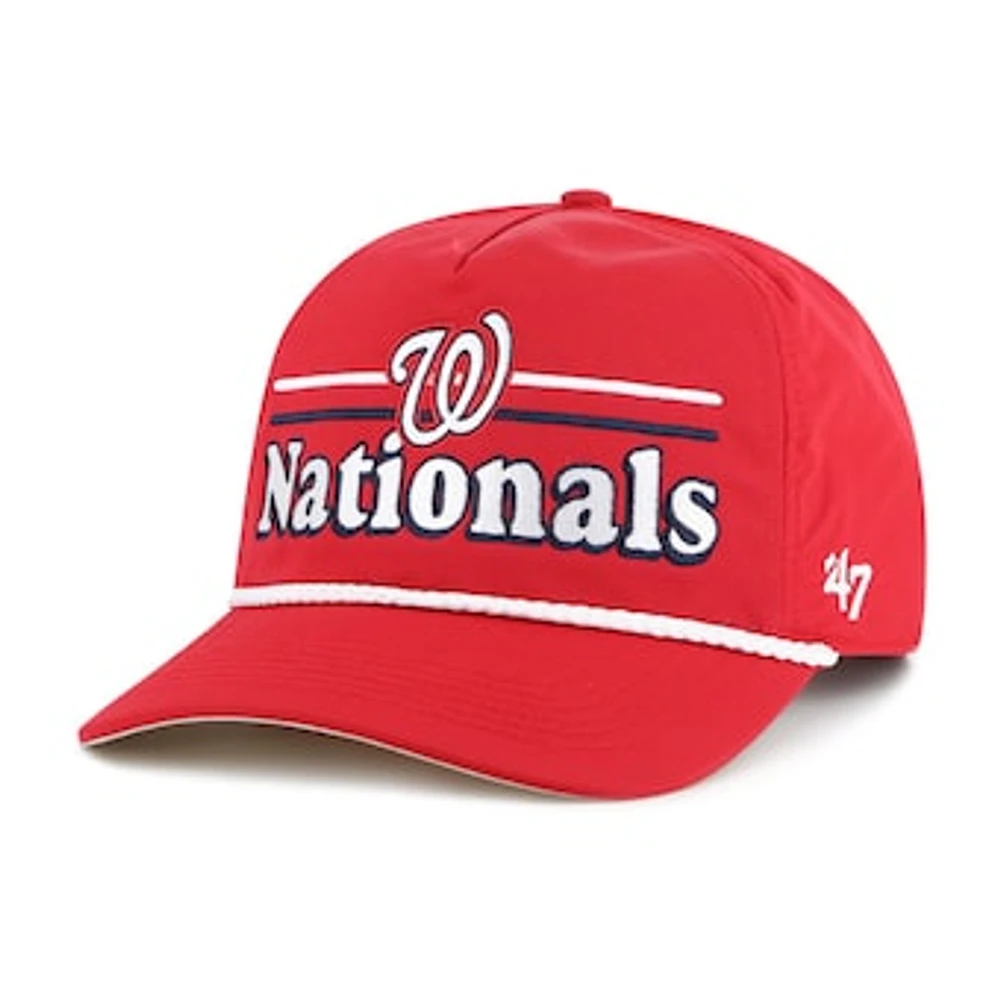 Men's '47 Red Washington Nationals Campscape Hitch Adjustable Hat