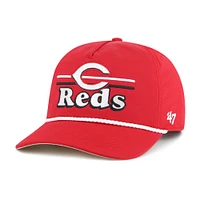 Men's '47 Red Cincinnati Reds Campscape Hitch Adjustable Hat