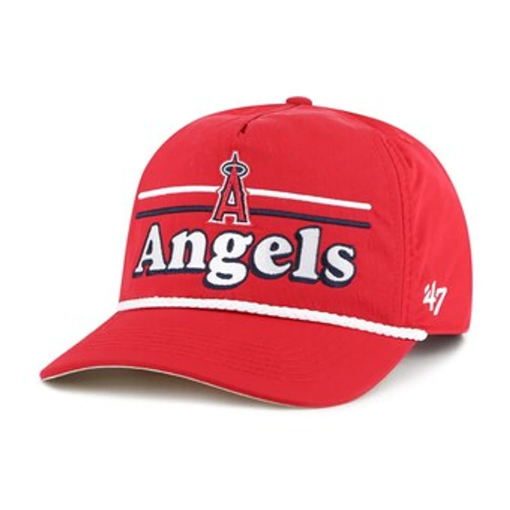 Men's '47 Red Los Angeles Angels Campscape Hitch Adjustable Hat