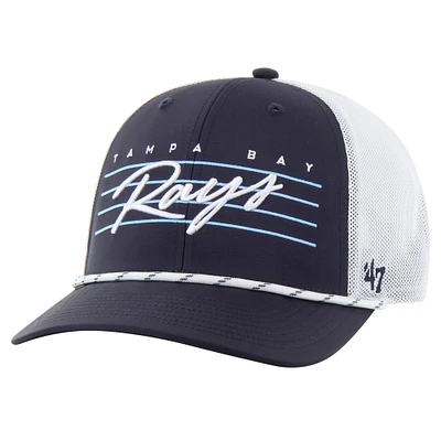 Men's '47 Navy Tampa Bay Rays Downburst Trucker Adjustable Hat