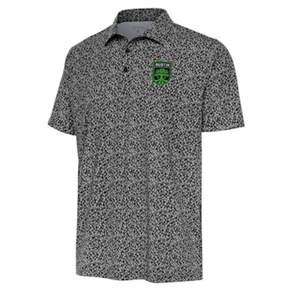 Men's Antigua Black Austin FC Terrace Polo