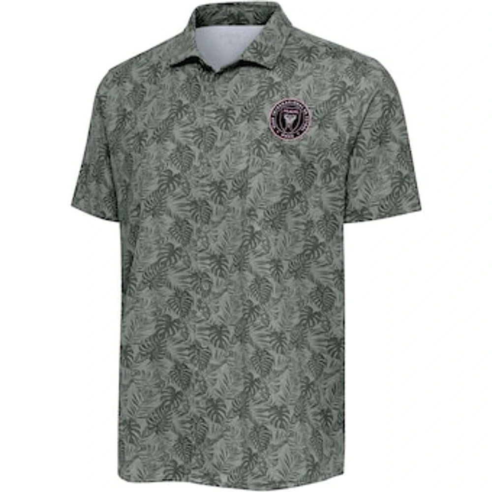 Men's Antigua Black Inter Miami CF Tampa Button-Up Shirt