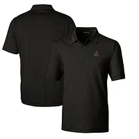 Men's Cutter & Buck  Black Arizona Diamondbacks Forge Pencil Stripe Stretch Polo