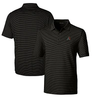 Men's Cutter & Buck  Black Arizona Diamondbacks Forge Pencil Stripe Stretch Polo