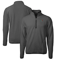Men's Cutter & Buck  Gray Arizona Diamondbacks Cascade Eco Sherpa Quarter-Zip Jacket