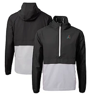 Men's Cutter & Buck  Black Arizona Diamondbacks Charter Eco Recycled Anorak Jacket