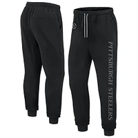 Unisex Fanatics  Black Pittsburgh Steelers Elements Phenom Fleece Jogger Pants