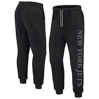 Unisex Fanatics  Black New York Jets Elements Phenom Fleece Jogger Pants