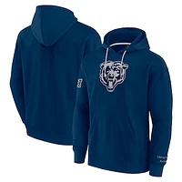 Men's Fanatics Navy Chicago Bears Elements Pace Fleece Pullover Hoodie