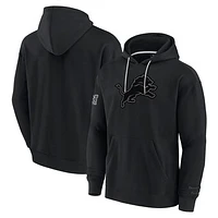 Men's Fanatics Black Detroit Lions Elements Pace Fleece Pullover Hoodie