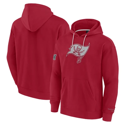 Men's Fanatics Red Tampa Bay Buccaneers Elements Pace Fleece Pullover Hoodie