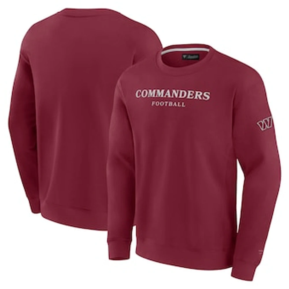 Unisex Fanatics  Burgundy Washington Commanders Elements Unlimited Fleece Pullover Sweatshirt