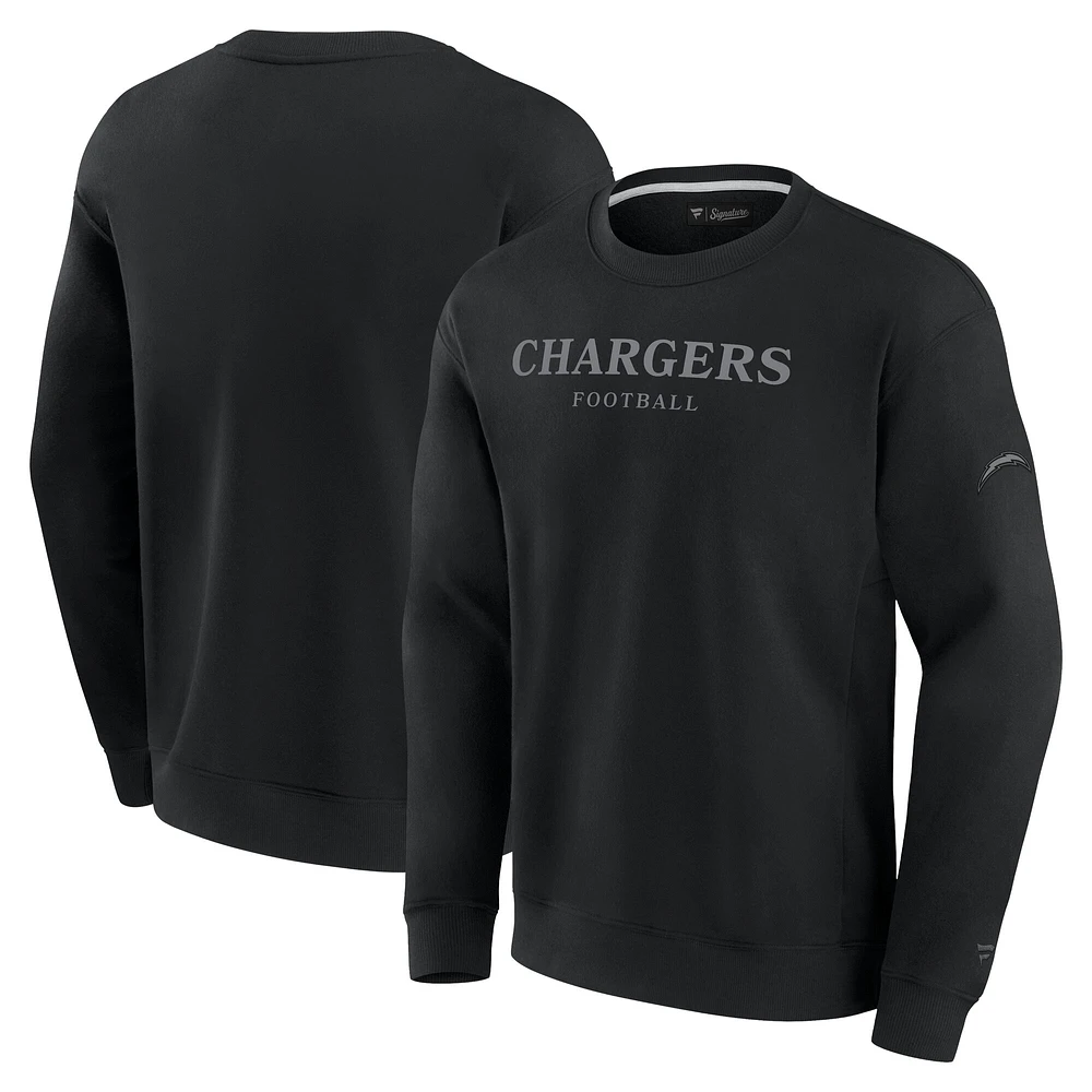 Unisex Fanatics  Black Los Angeles Chargers Elements Unlimited Fleece Pullover Sweatshirt