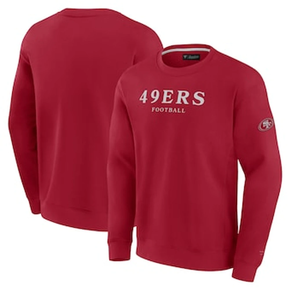 Unisex Fanatics  Scarlet San Francisco 49ers Elements Unlimited Fleece Pullover Sweatshirt