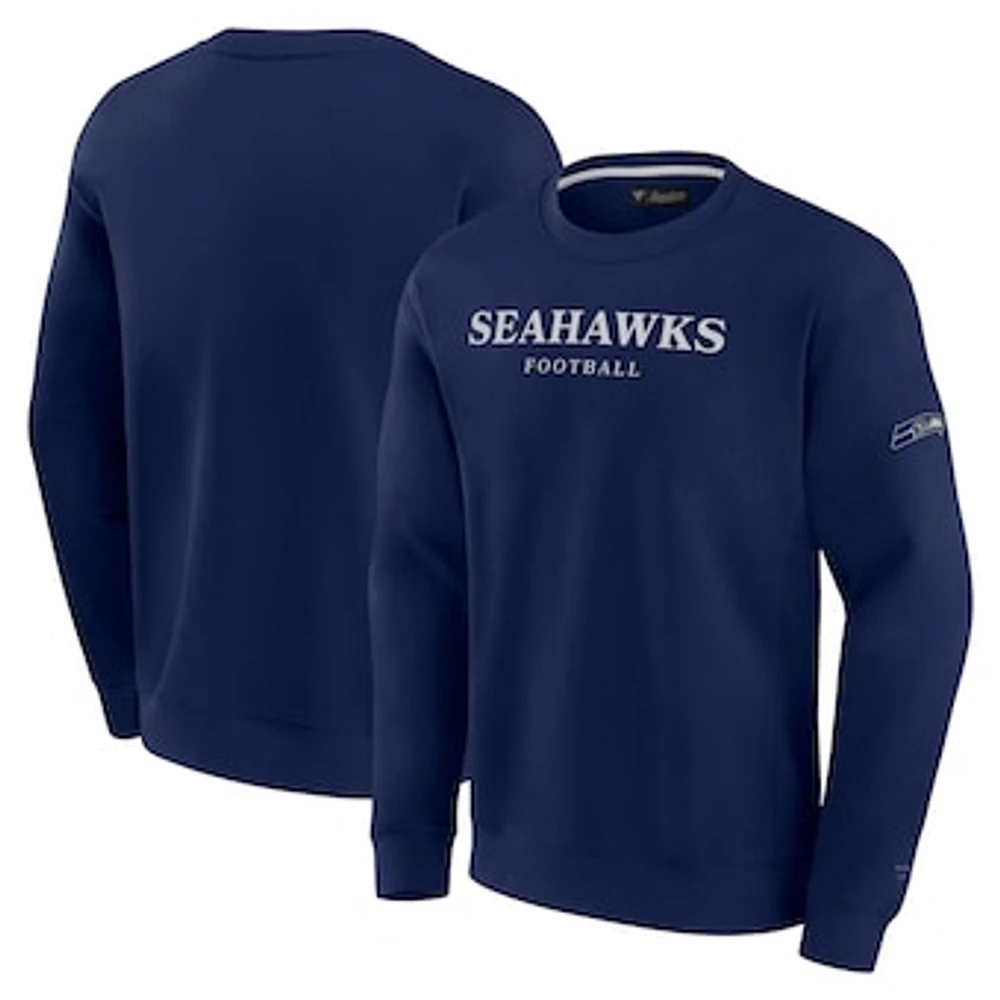 Unisex Fanatics  College Navy Seattle Seahawks Elements Unlimited Fleece Pullover Sweatshirt