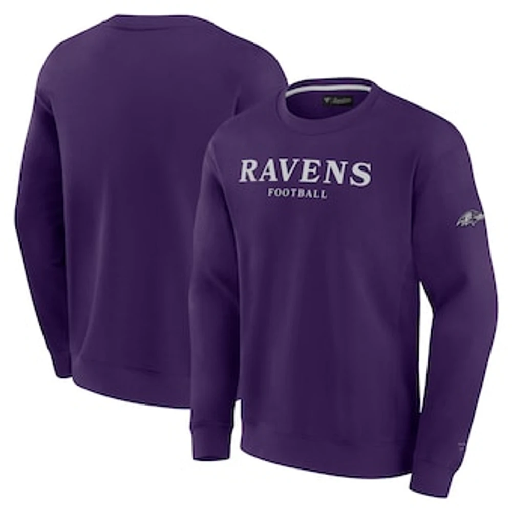 Unisex Fanatics  Purple Baltimore Ravens Elements Unlimited Fleece Pullover Sweatshirt