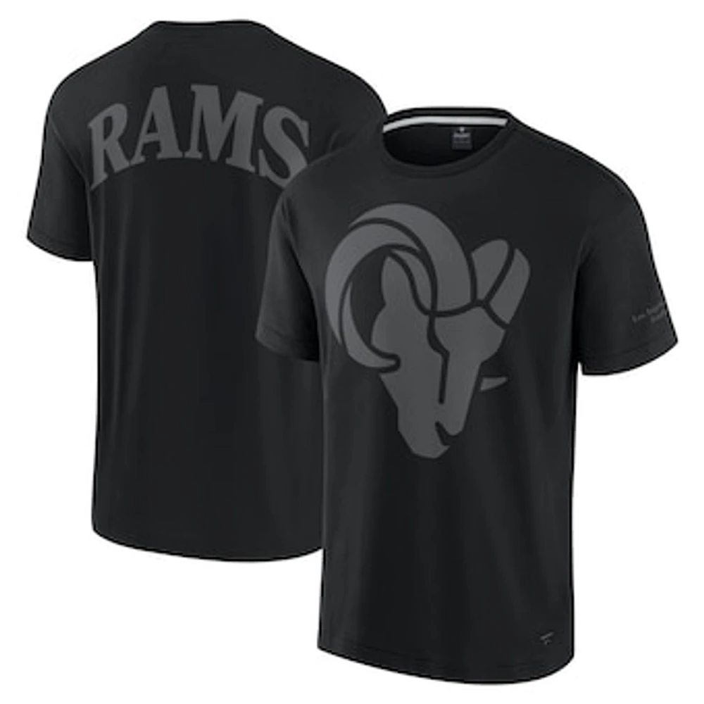 Unisex Fanatics  Black Los Angeles Rams Elements Iconic T-Shirt