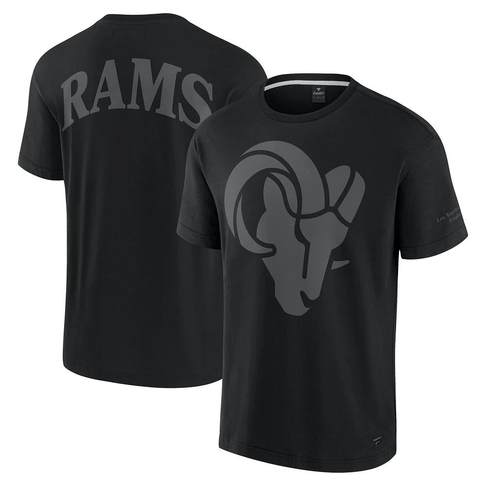 Unisex Fanatics  Black Los Angeles Rams Elements Iconic T-Shirt