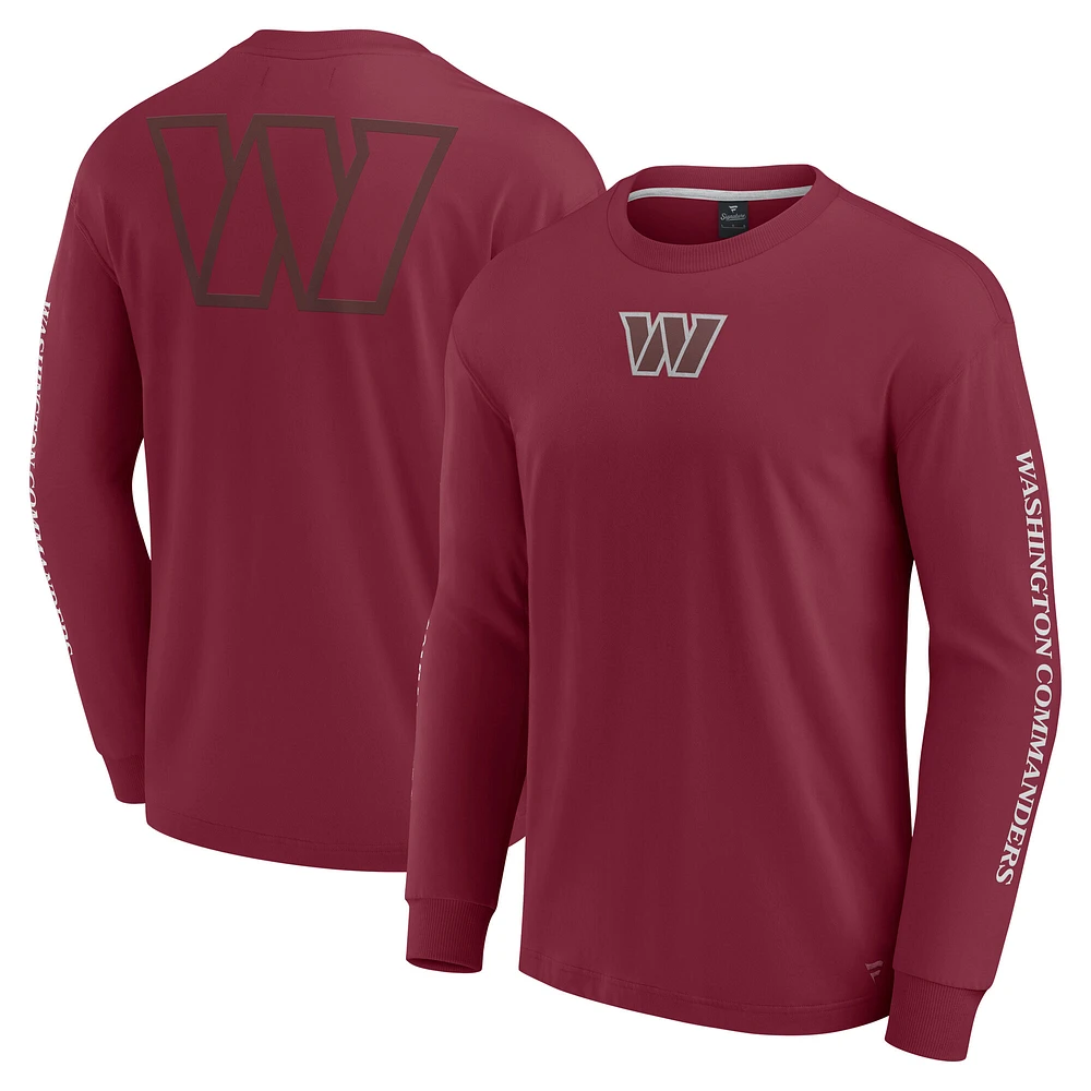 Unisex Fanatics  Burgundy Washington Commanders Elements Strive Long Sleeve T-Shirt