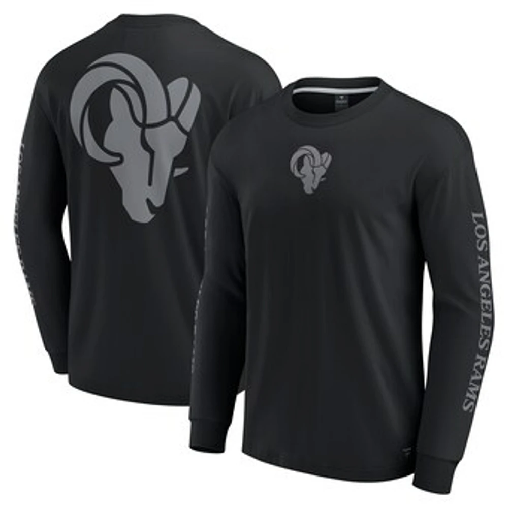 Unisex Fanatics  Black Los Angeles Rams Elements Strive Long Sleeve T-Shirt