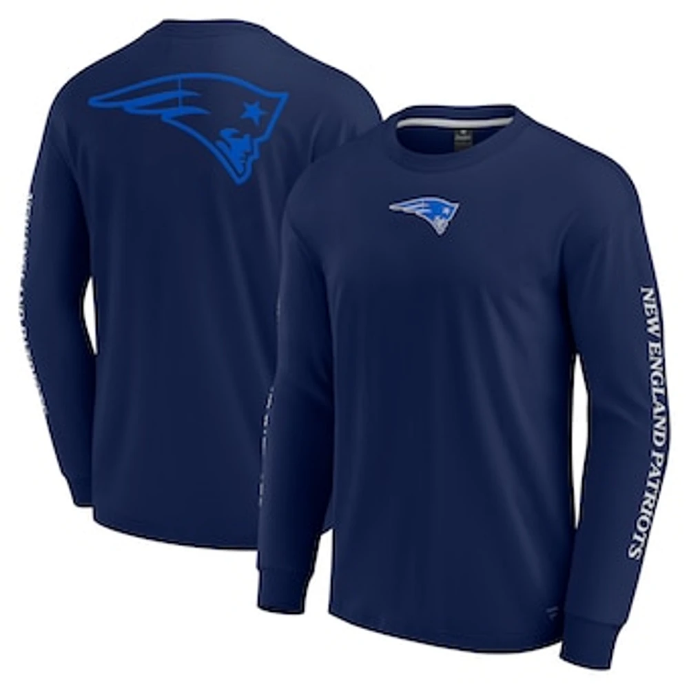 Unisex Fanatics  Navy New England Patriots Elements Strive Long Sleeve T-Shirt