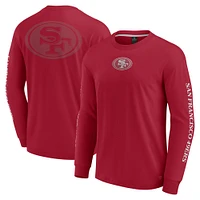 Unisex Fanatics  Scarlet San Francisco 49ers Elements Strive Long Sleeve T-Shirt