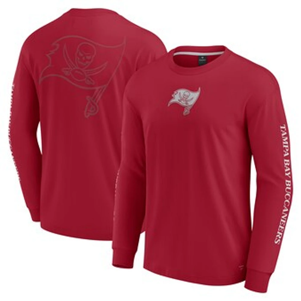 Unisex Fanatics  Red Tampa Bay Buccaneers Elements Strive Long Sleeve T-Shirt