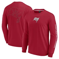 Unisex Fanatics  Red Tampa Bay Buccaneers Elements Strive Long Sleeve T-Shirt