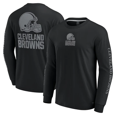 Unisex Fanatics  Black Cleveland Browns Elements Strive Long Sleeve T-Shirt