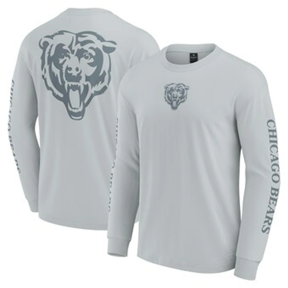 Unisex Fanatics  Gray Chicago Bears Elements Strive Long Sleeve T-Shirt