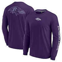 Unisex Fanatics  Purple Baltimore Ravens Elements Strive Long Sleeve T-Shirt